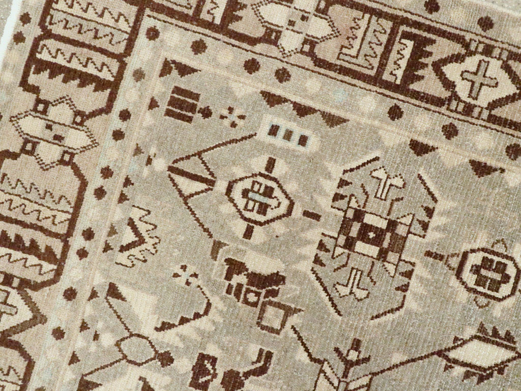 Vintage Persian Malayer Rug, No.26357 - Staging