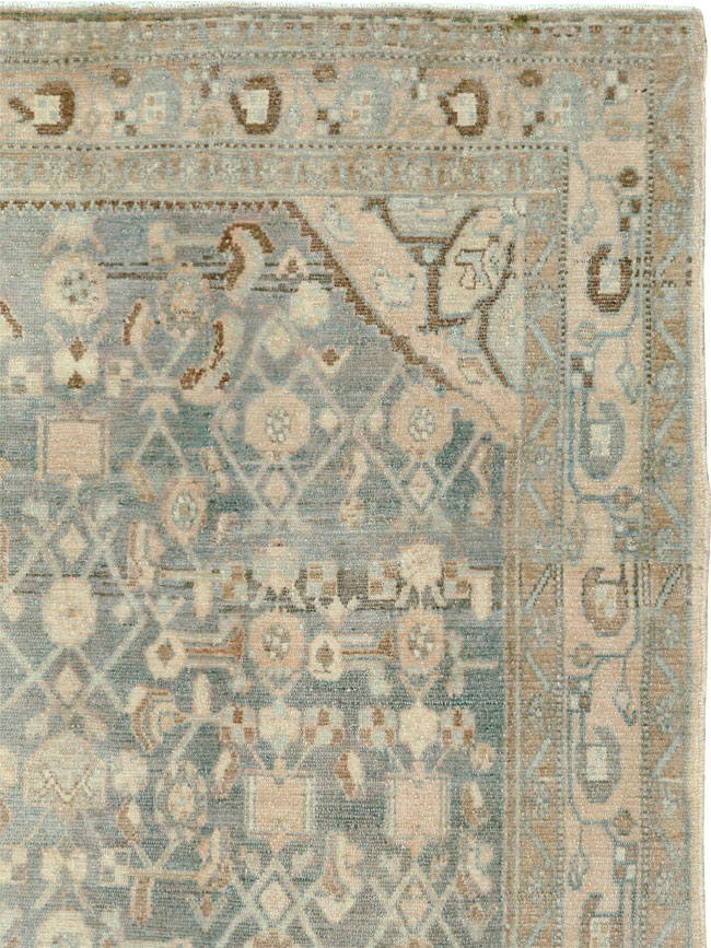 Vintage Persian Malayer Accent Rug, No.26358 - Staging