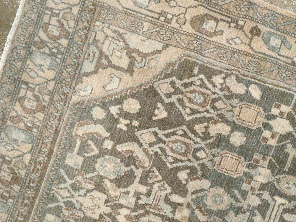 Vintage Persian Malayer Accent Rug, No.26358 - Staging