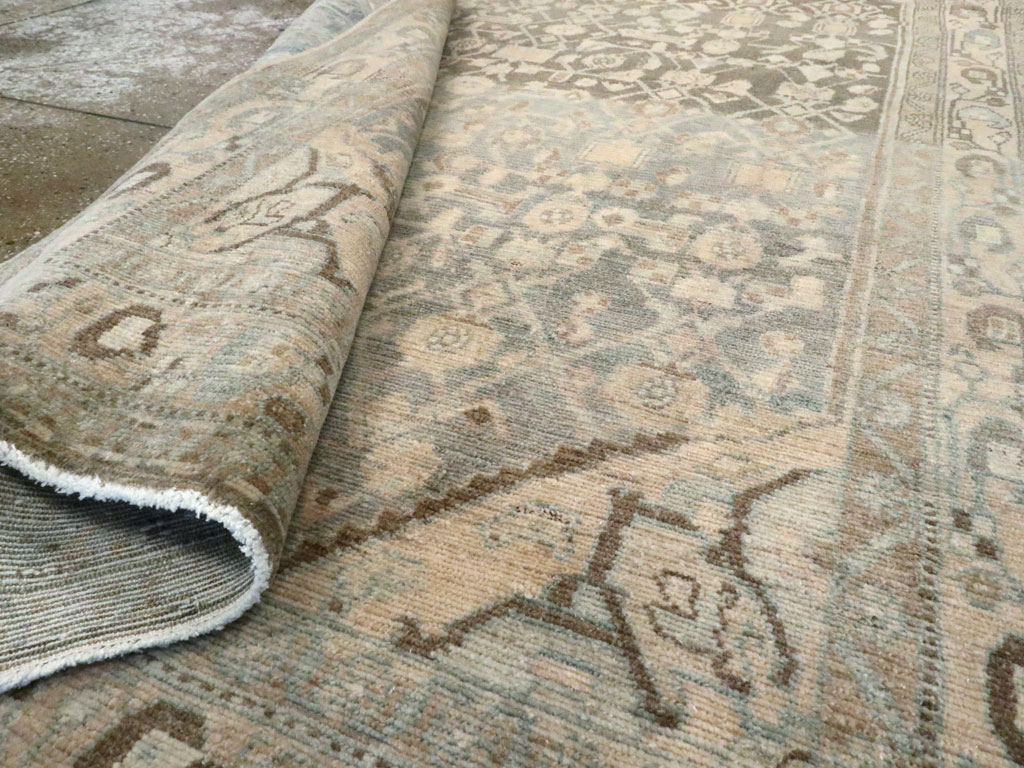 Vintage Persian Malayer Accent Rug, No.26358 - Staging