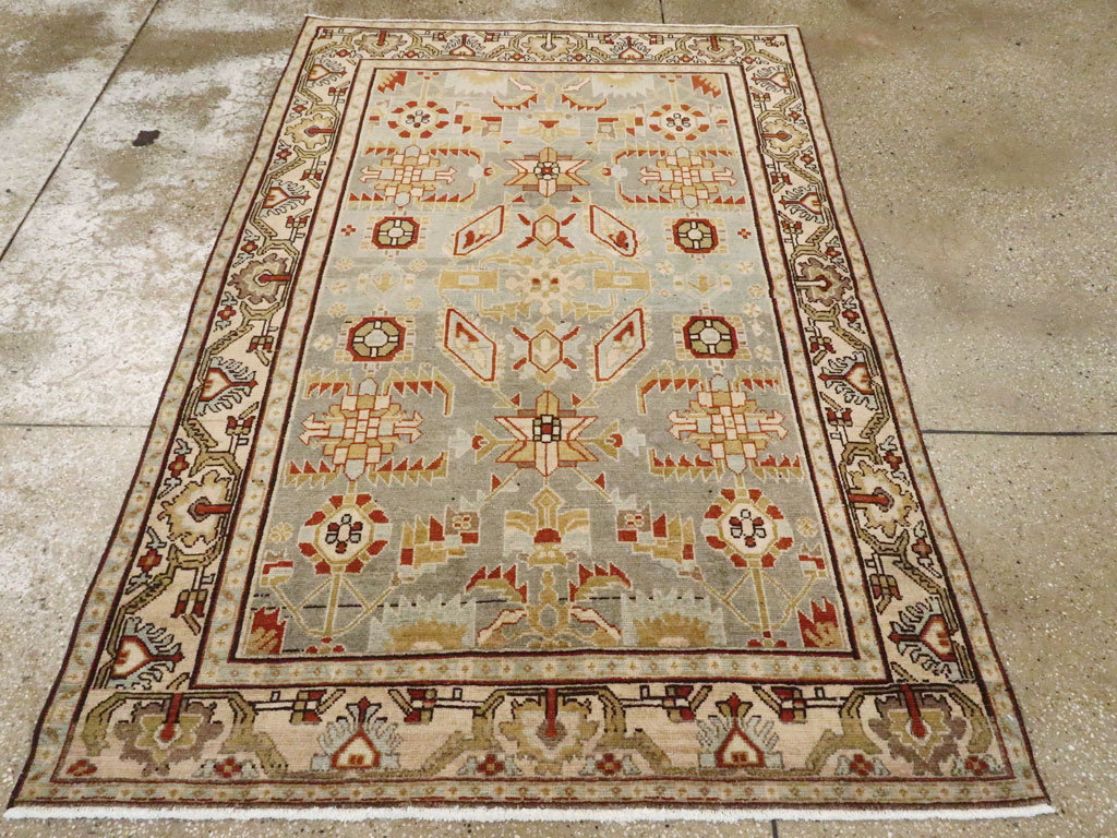 Vintage Persian Malayer Rug, No.26360 - Staging