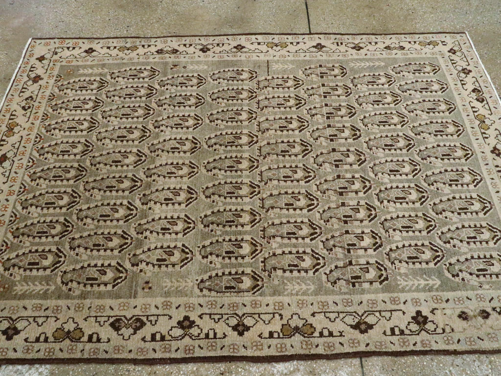 Vintage Persian Malayer Rug, No.26363 - Staging