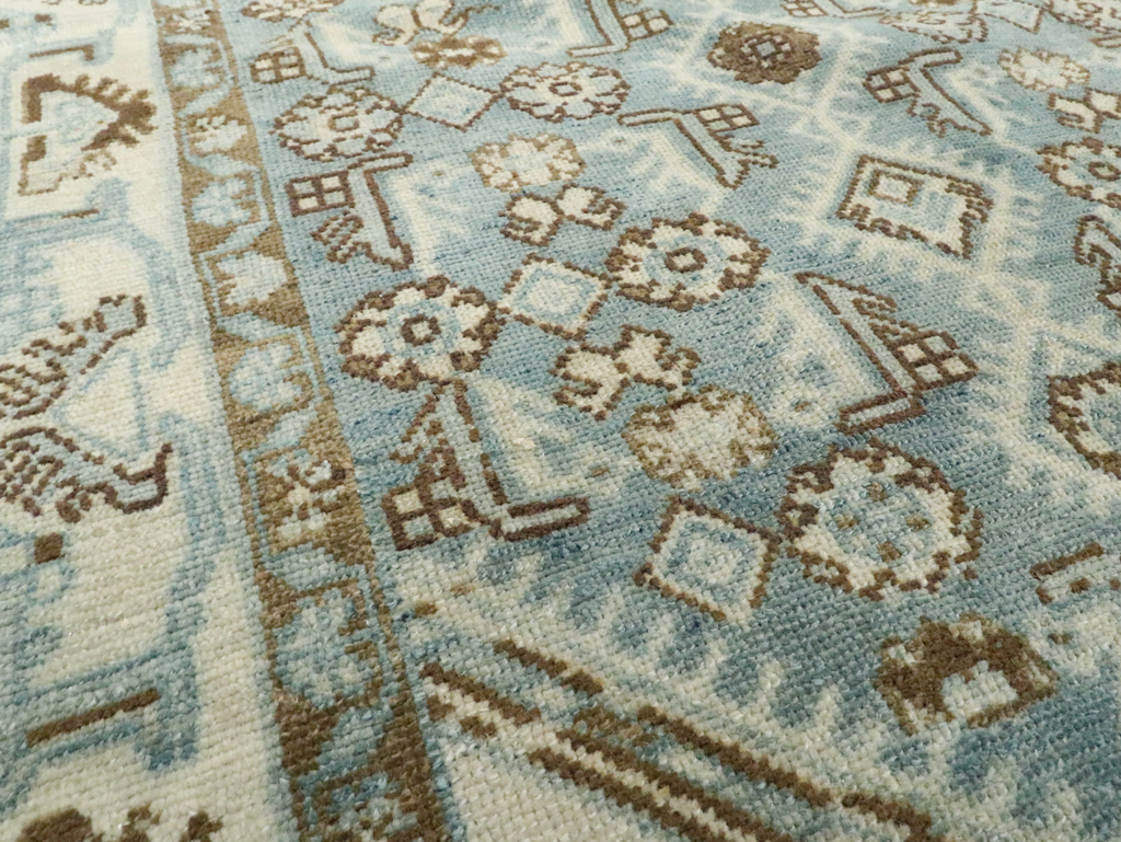 Vintage Persian Malayer Throw Rug, No.26371 - Staging