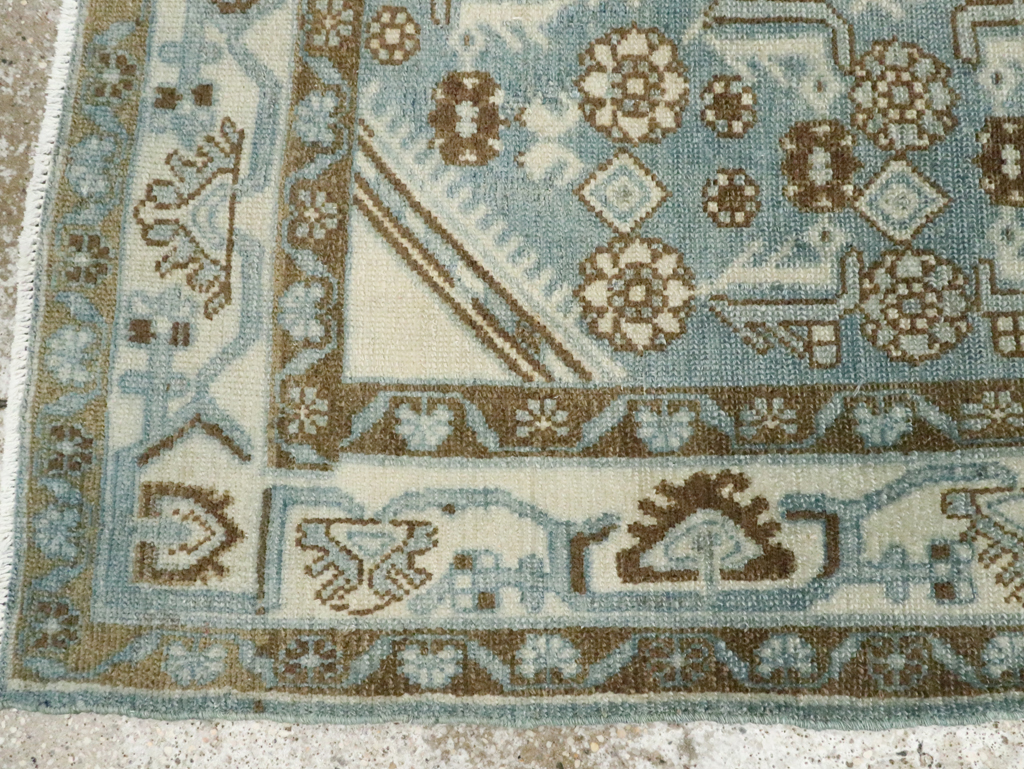 Vintage Persian Malayer Throw Rug, No.26371 - Staging