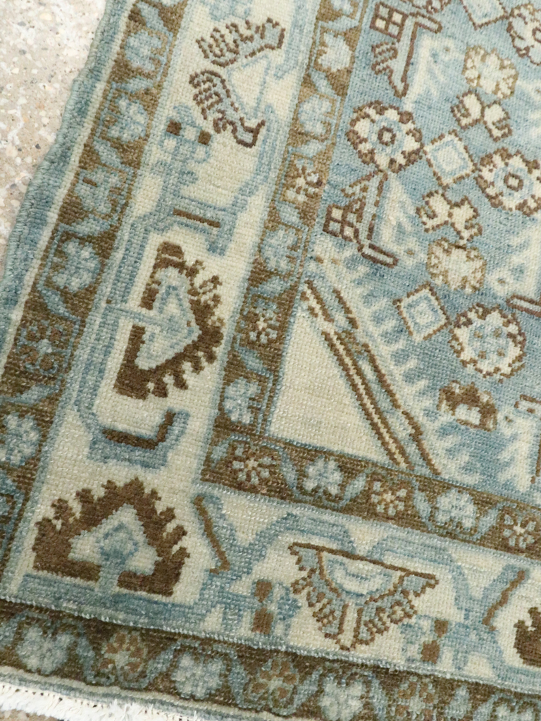 Vintage Persian Malayer Throw Rug, No.26371 - Staging
