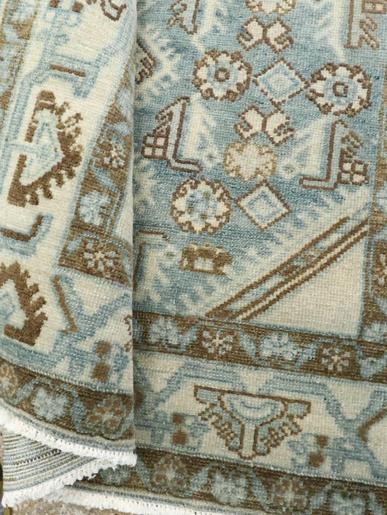 Vintage Persian Malayer Throw Rug, No.26371 - Staging