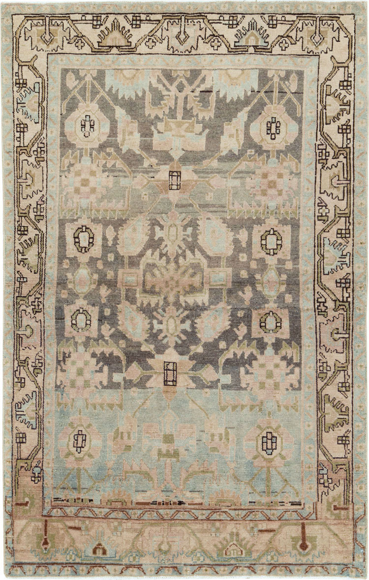 Vintage Persian Malayer Rug, No.26372 - Staging