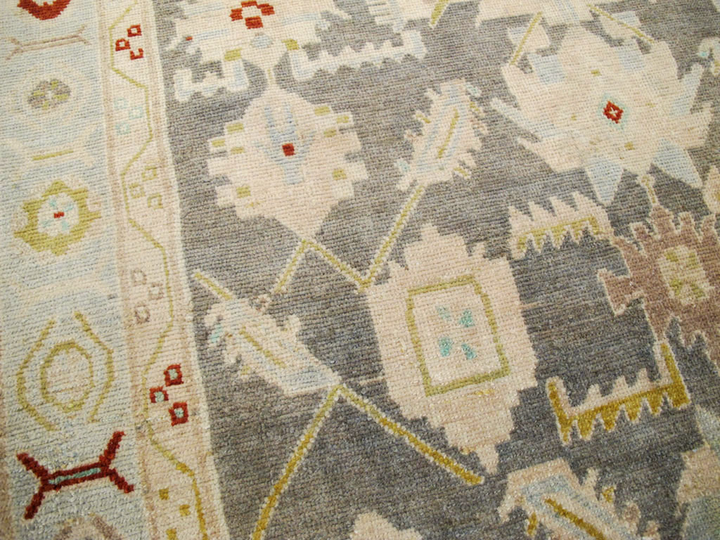 Vintage Persian Malayer Rug, No.26376 - Staging