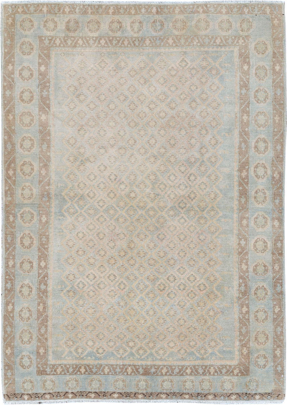 Vintage Persian Malayer Accent Rug, No.26377 - Staging