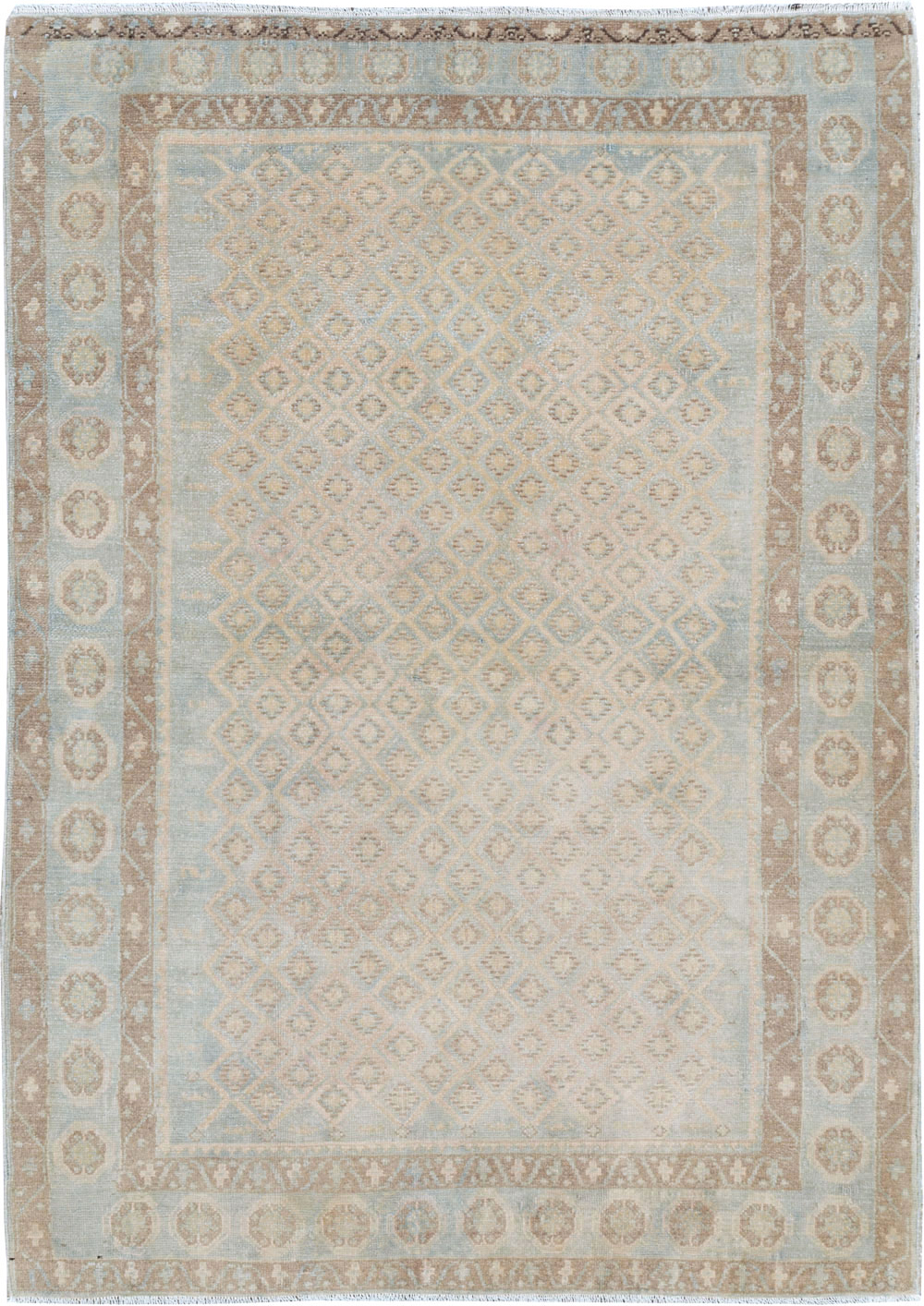 Vintage Persian Malayer Accent Rug, No.26377 - Staging