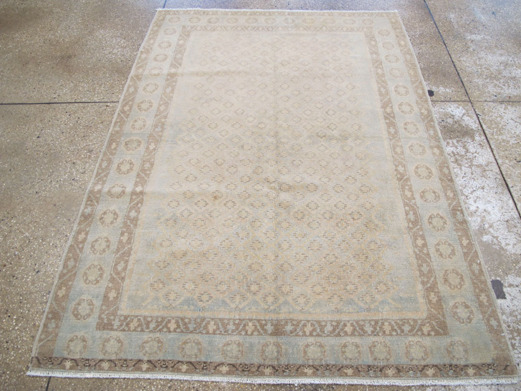 Vintage Persian Malayer Accent Rug, No.26377 - Staging