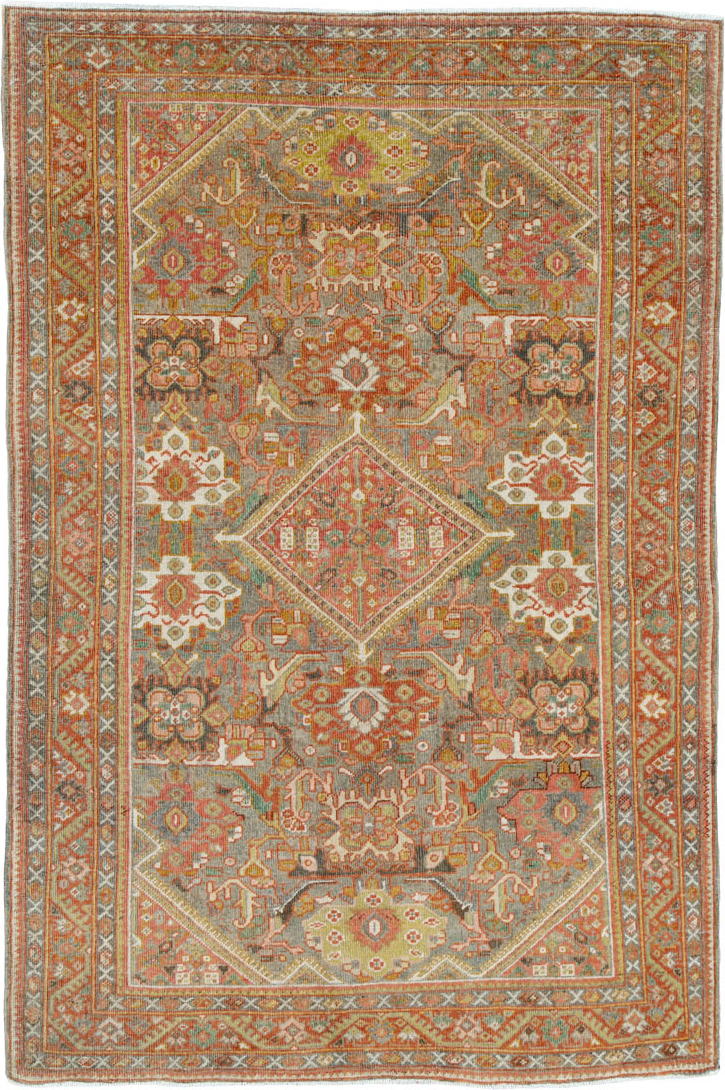 Antique Persian Mahal Rug, No.26379 - Staging