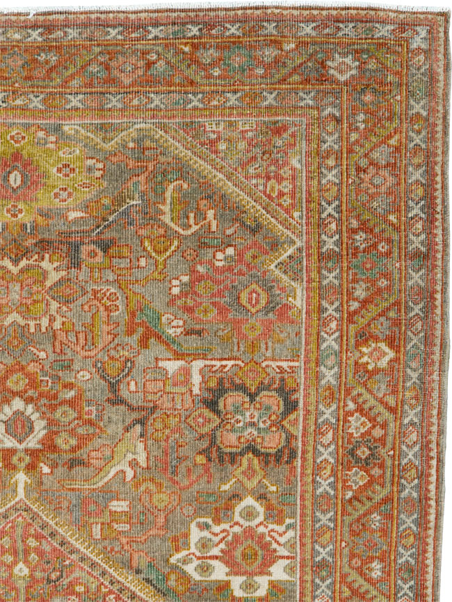 Antique Persian Mahal Rug, No.26379 - Staging