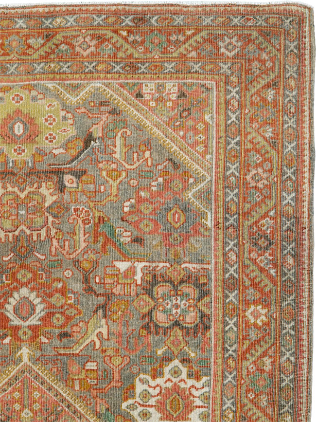 Antique Persian Mahal Rug, No.26379 - Staging