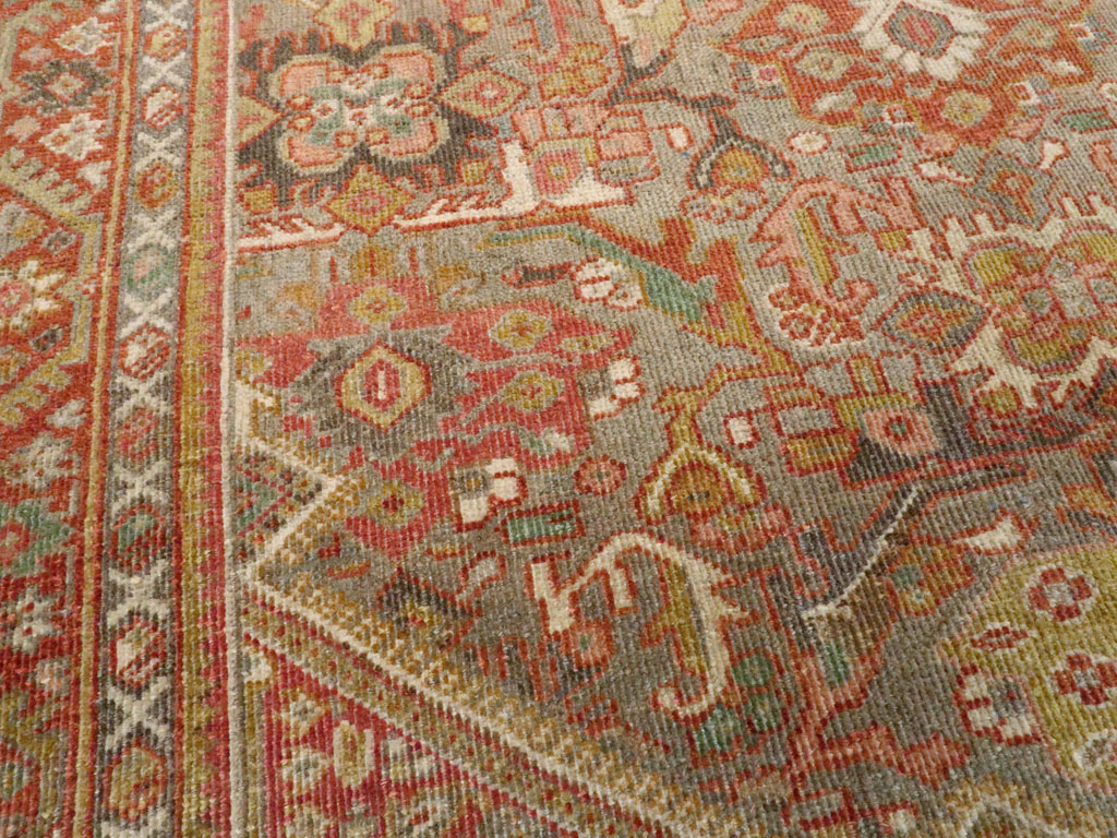 Antique Persian Mahal Rug, No.26379 - Staging