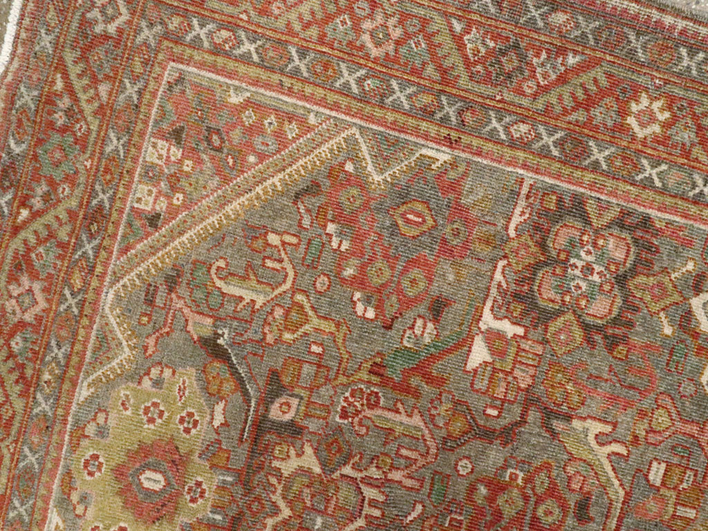 Antique Persian Mahal Rug, No.26379 - Staging