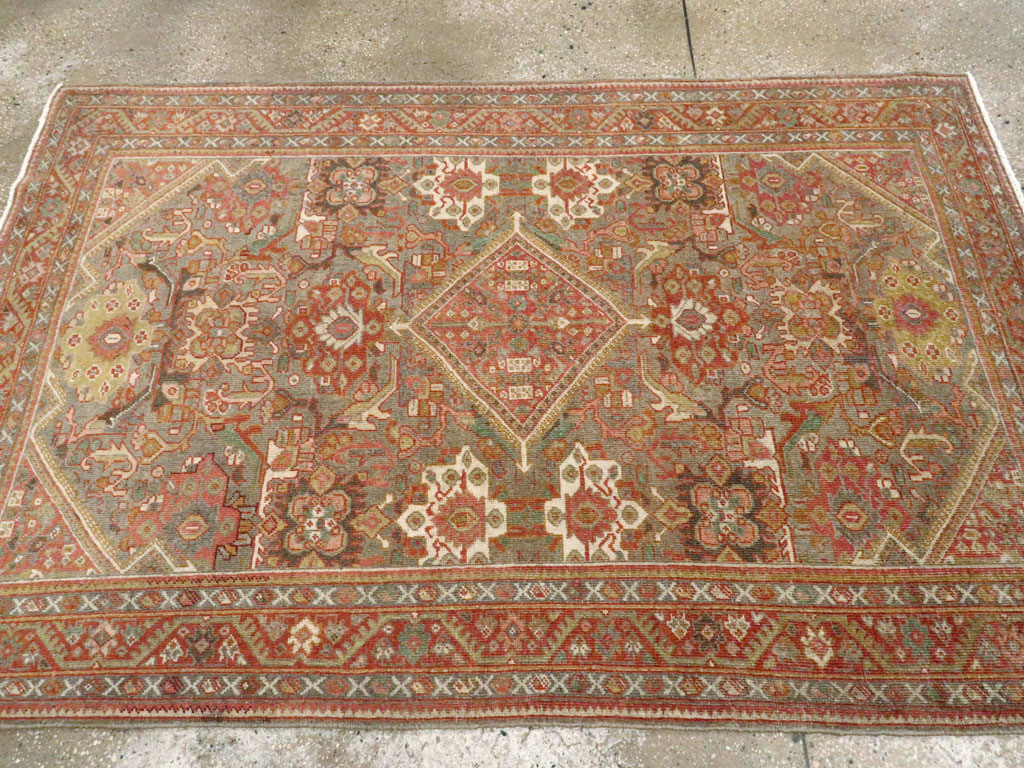 Antique Persian Mahal Rug, No.26379 - Staging