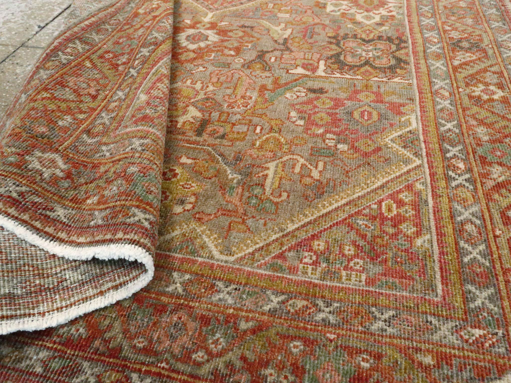 Antique Persian Mahal Rug, No.26379 - Staging