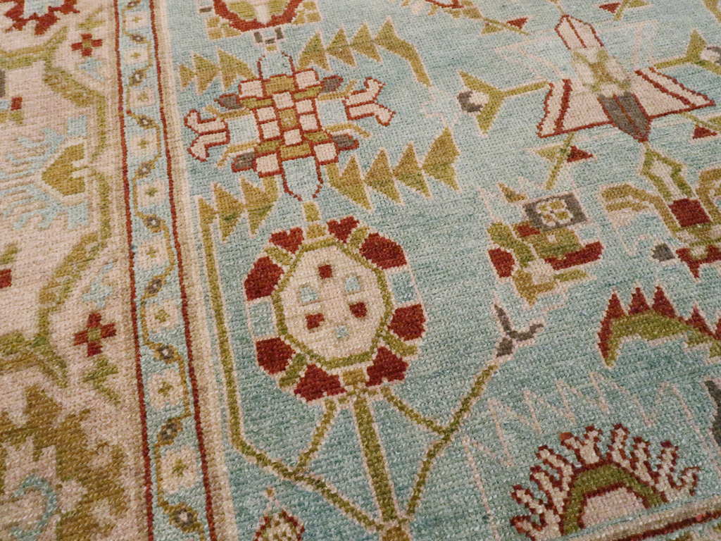 Vintage Persian Malayer Rug, No.26380 - Staging