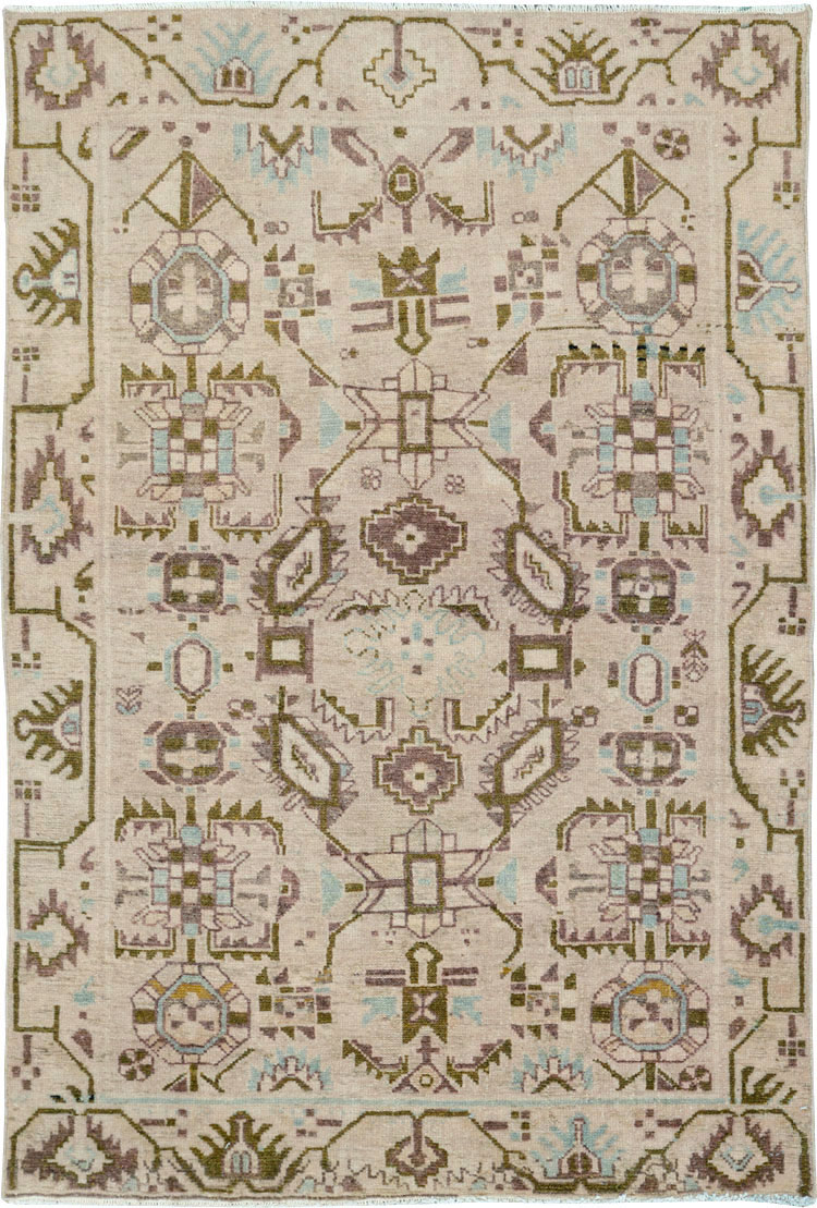 Vintage Persian Malayer Rug, No.26382 - Staging