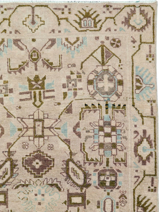 Vintage Persian Malayer Rug, No.26382 - Staging