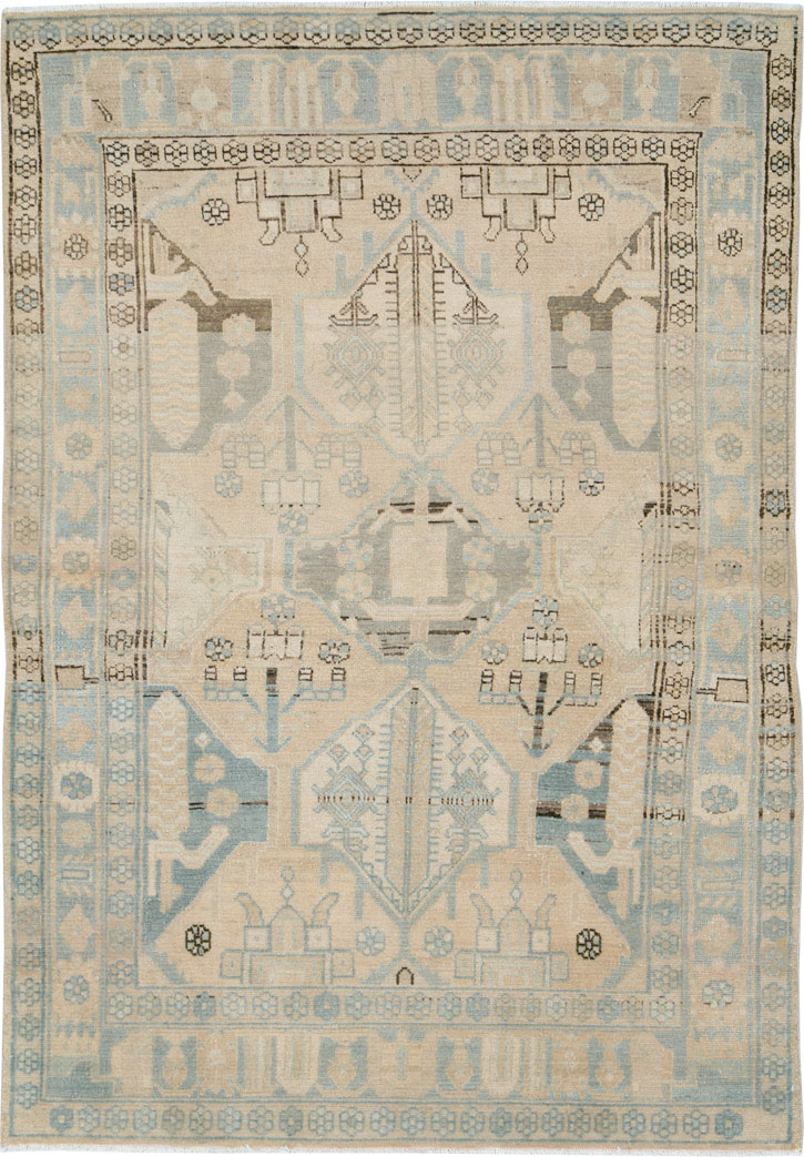 Vintage Persian Malayer Rug, No.26386 - Staging