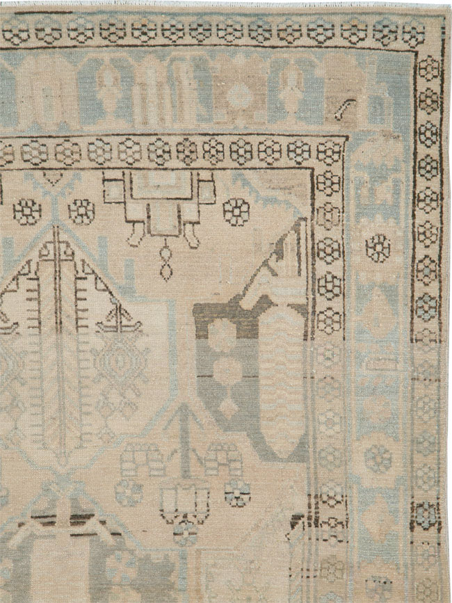 Vintage Persian Malayer Rug, No.26386 - Staging
