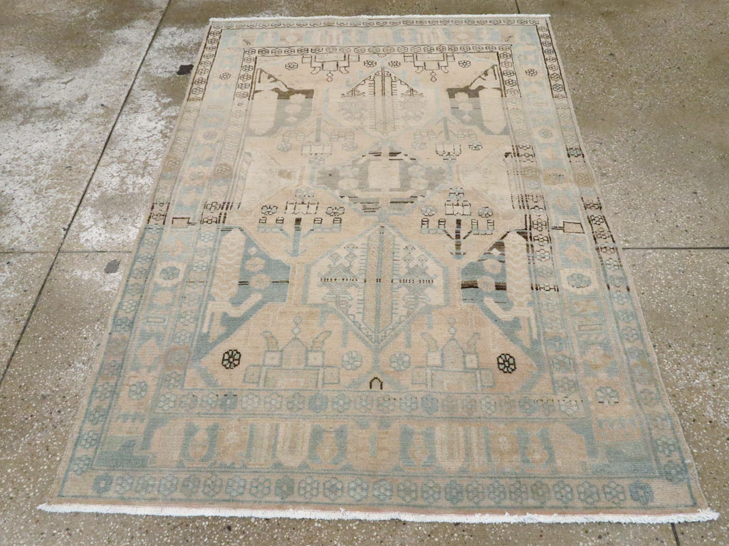 Vintage Persian Malayer Rug, No.26386 - Staging