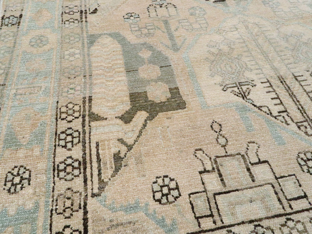 Vintage Persian Malayer Rug, No.26386 - Staging