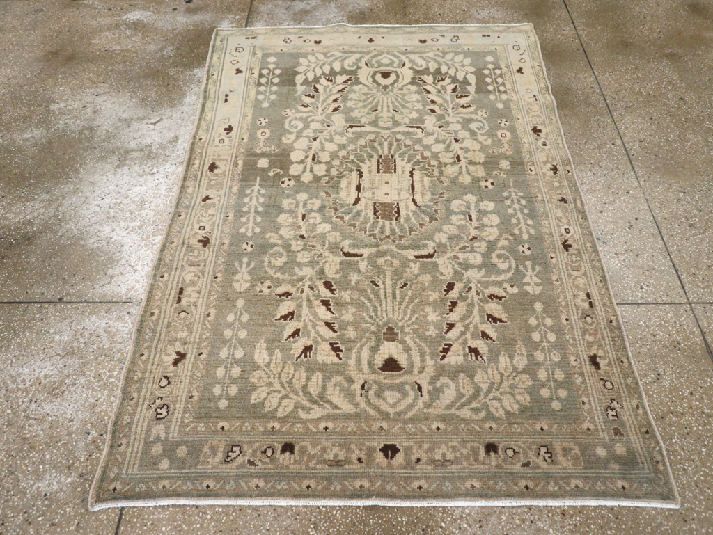 Vintage Persian Malayer Accent Rug, No.26394 - Staging