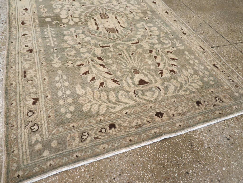 Vintage Persian Malayer Accent Rug, No.26394 - Staging