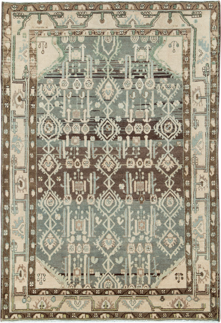 Vintage Persian Malayer Rug, No.26401 - Staging