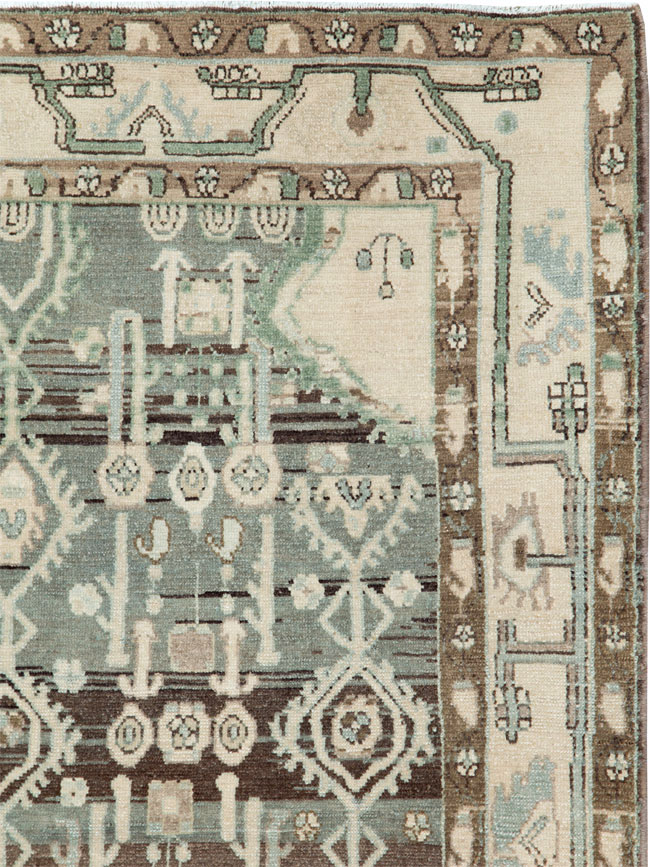 Vintage Persian Malayer Rug, No.26401 - Staging