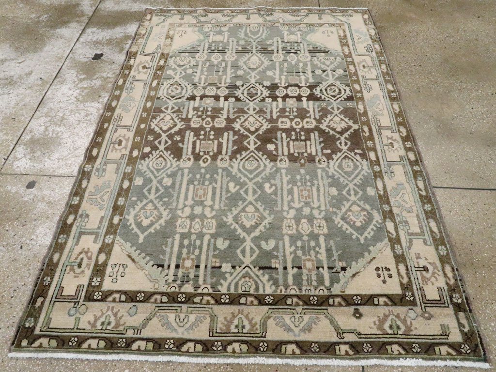 Vintage Persian Malayer Rug, No.26401 - Staging