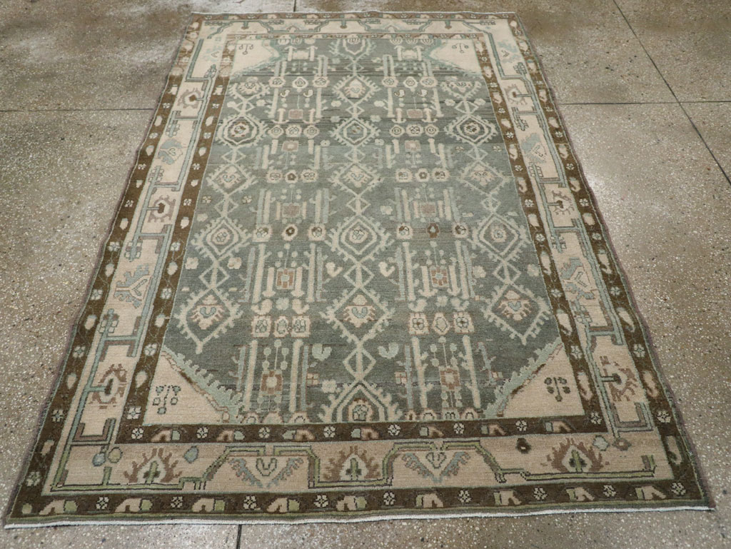 Vintage Persian Malayer Rug, No.26401 - Staging