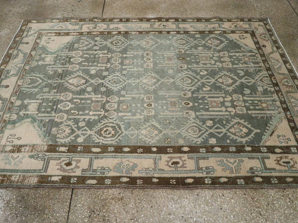 Vintage Persian Malayer Rug, No.26401 - Staging