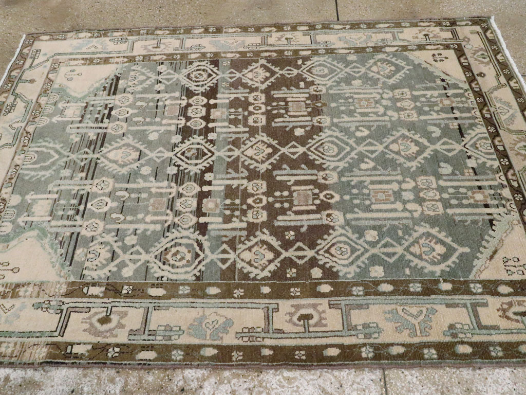 Vintage Persian Malayer Rug, No.26401 - Staging