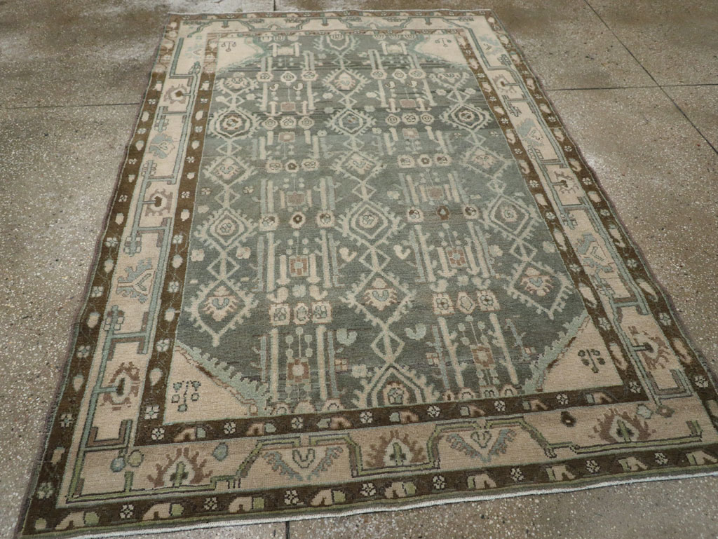 Vintage Persian Malayer Rug, No.26401 - Staging
