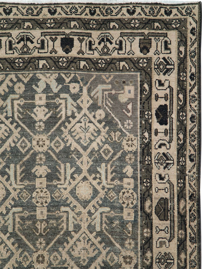 Vintage Persian Malayer Gallery Carpet, No.26403 - Staging