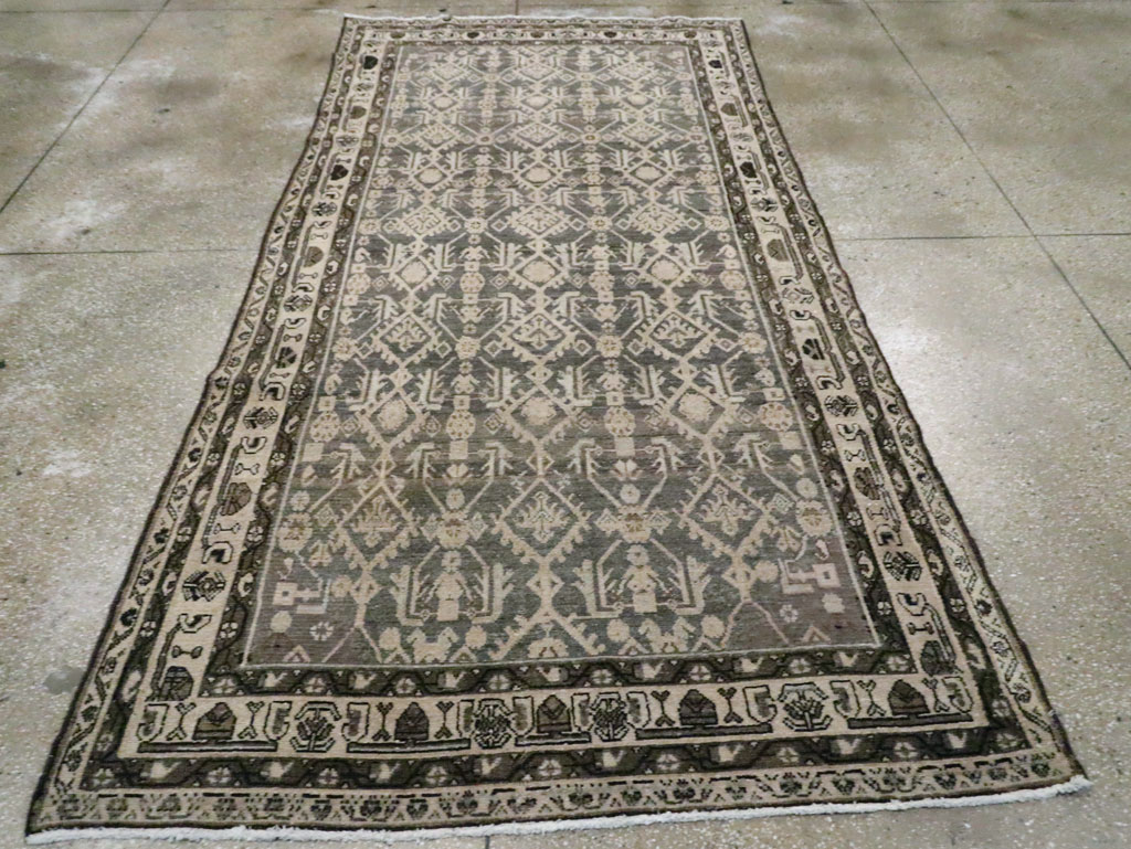 Vintage Persian Malayer Gallery Carpet, No.26403 - Staging