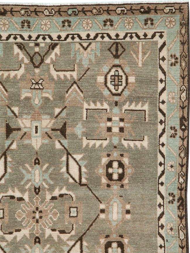 Vintage Persian Malayer Rug, No.26406 - Staging