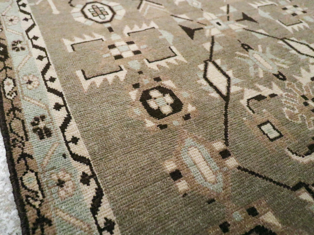 Vintage Persian Malayer Rug, No.26406 - Staging