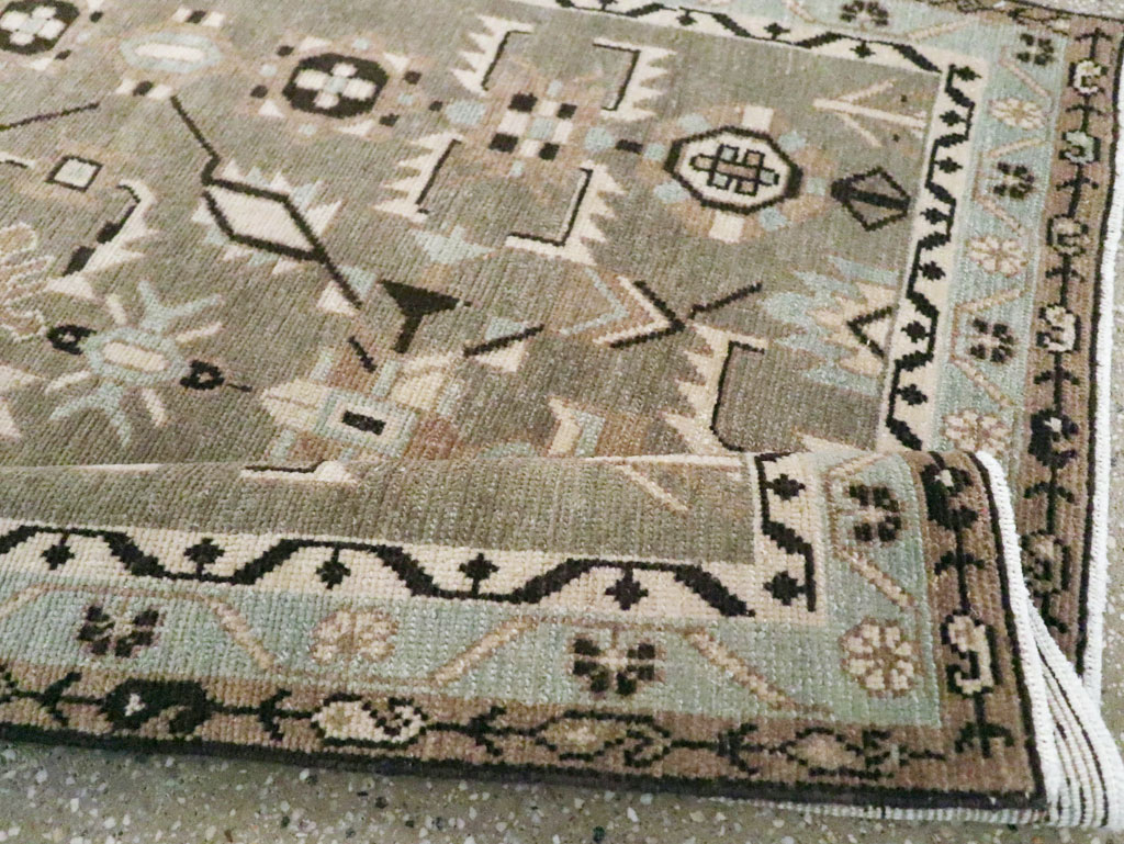 Vintage Persian Malayer Rug, No.26406 - Staging