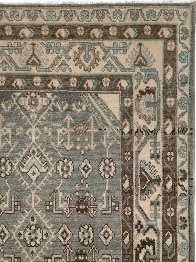 Vintage Persian Malayer Rug, No.26407 - Staging