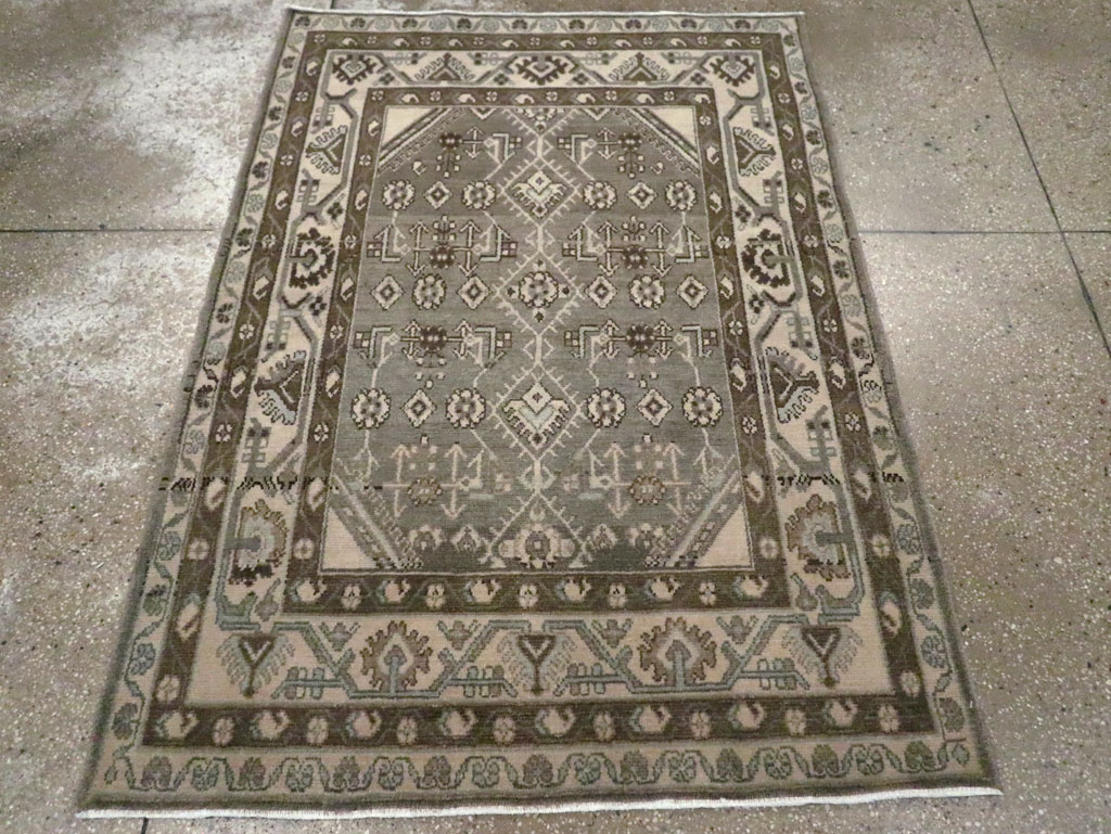 Vintage Persian Malayer Rug, No.26407 - Staging