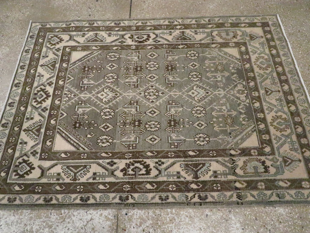 Vintage Persian Malayer Rug, No.26407 - Staging