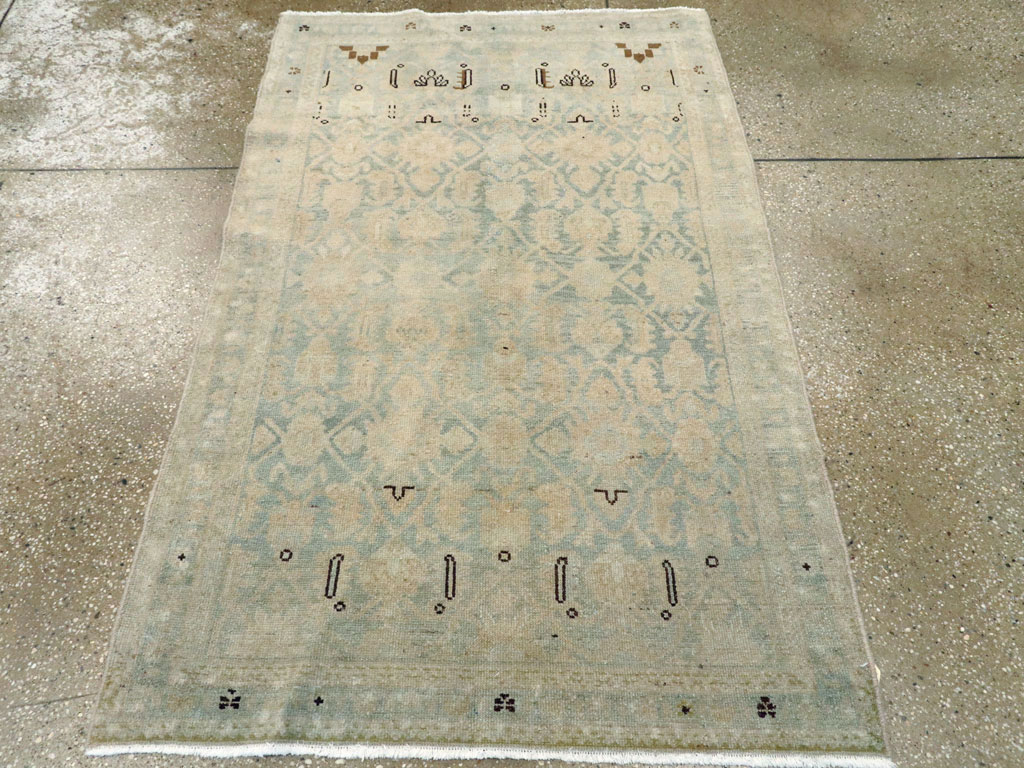Vintage Persian Malayer Throw Rug, No.26408 - Staging