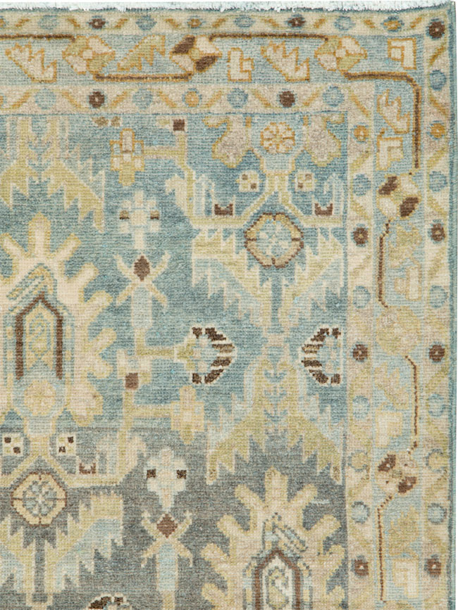 Vintage Persian Malayer Throw Rug, No.26409 - Staging