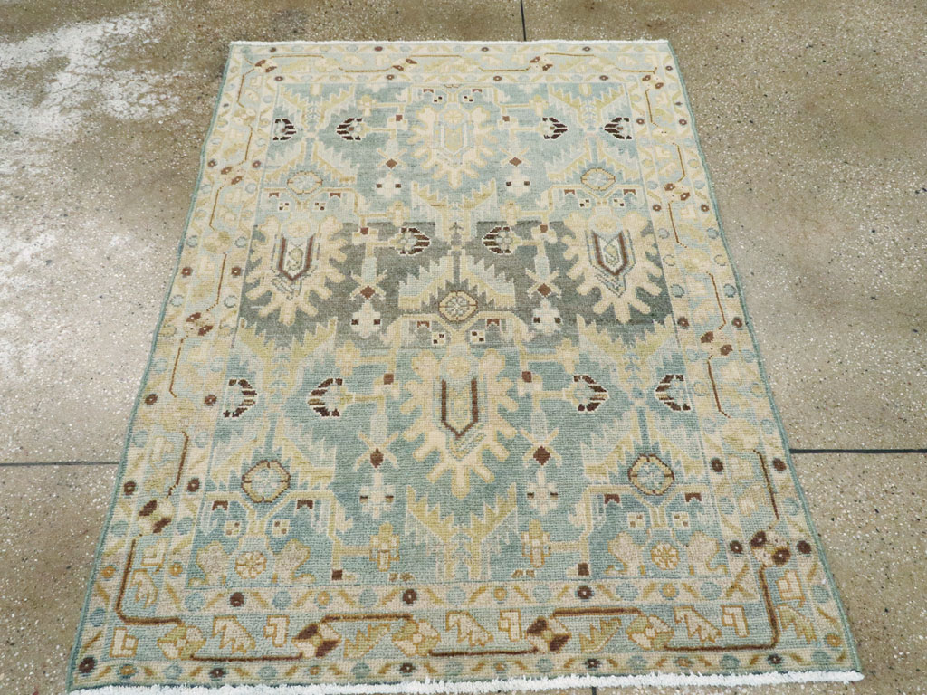 Vintage Persian Malayer Throw Rug, No.26409 - Staging
