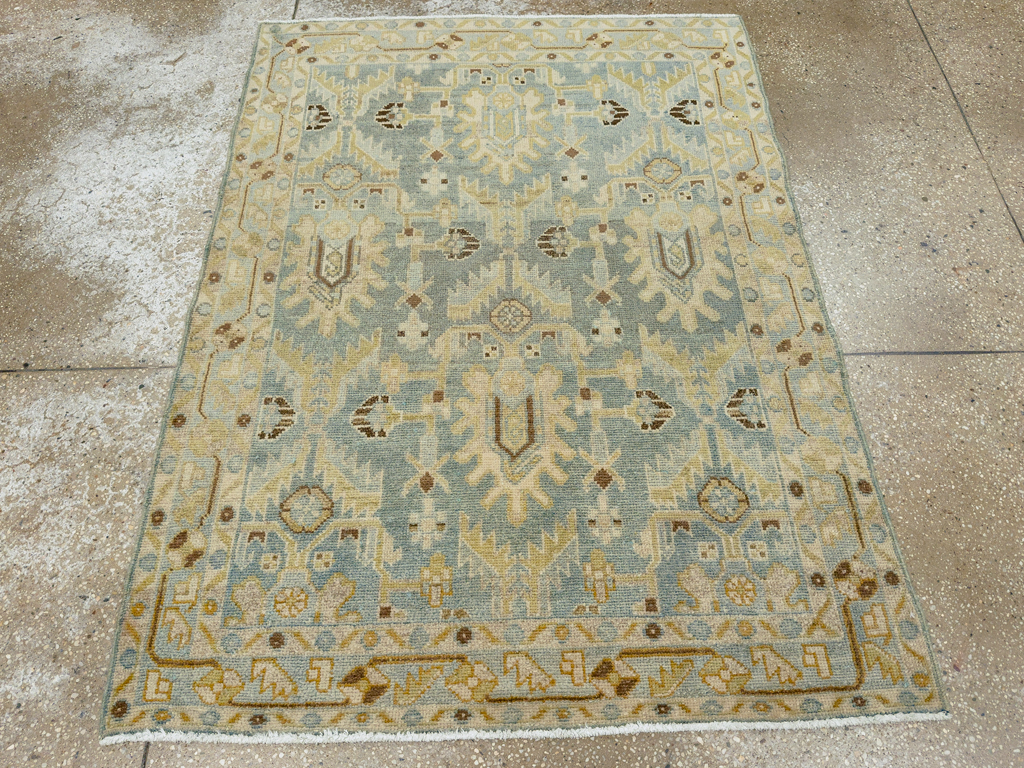 Vintage Persian Malayer Throw Rug, No.26409 - Staging